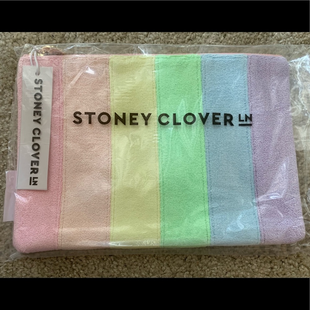 Stoney Clover Lane Rainbow flat pouch
